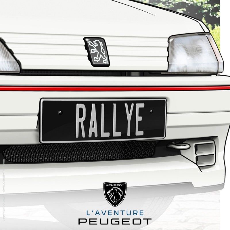 Affiche Peugeot 106 Rallye