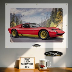 Poster Trap' Lamborghini Miura P400S