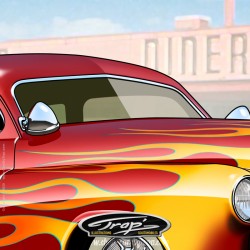 Poster Trap' Mercury 1949 leadsled