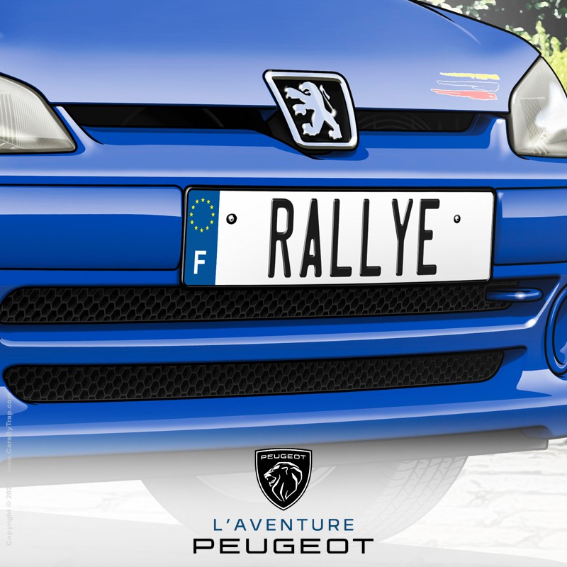 Affiche Peugeot 106 Rallye