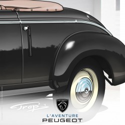 Poster Trap' Peugeot 203 Cab