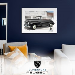 Poster Trap' Peugeot 203 Cab