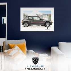 Affiche Trap' Peugeot 205 T16 Série 200