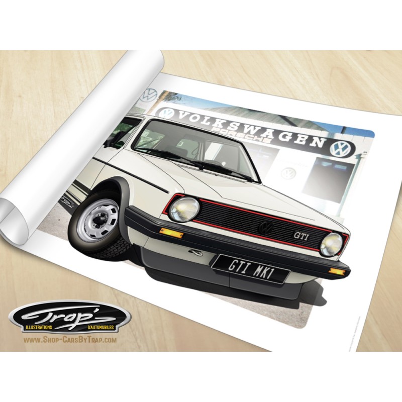 Poster Trap' VW Golf Mk1 GTI
