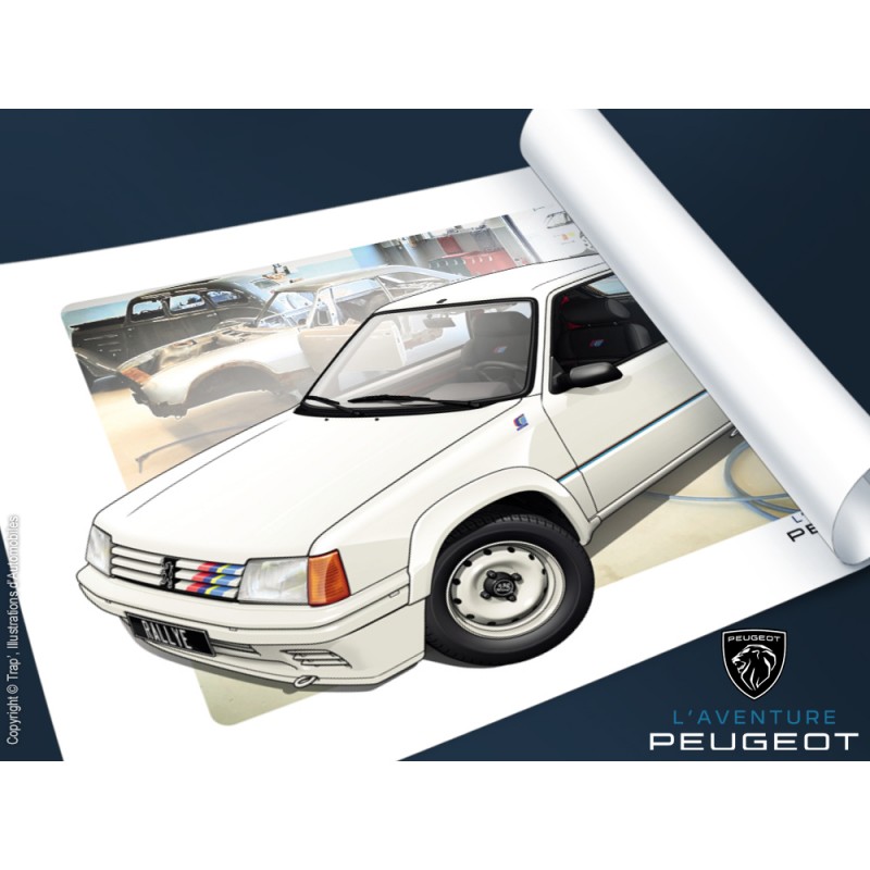 Affiche Trap' 205 Rallye