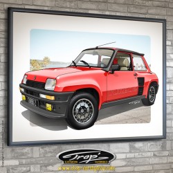 Impression numérotée Trap' Renault 5 Turbo2