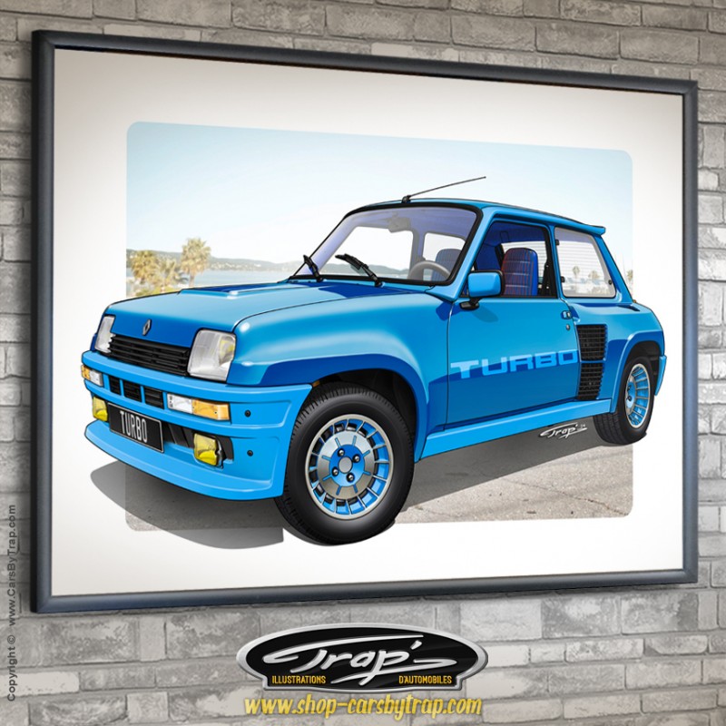 Impression numérotée Trap' Renault 5 Turbo