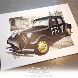 Toile Trap' Citroën Traction 11 BL FFI