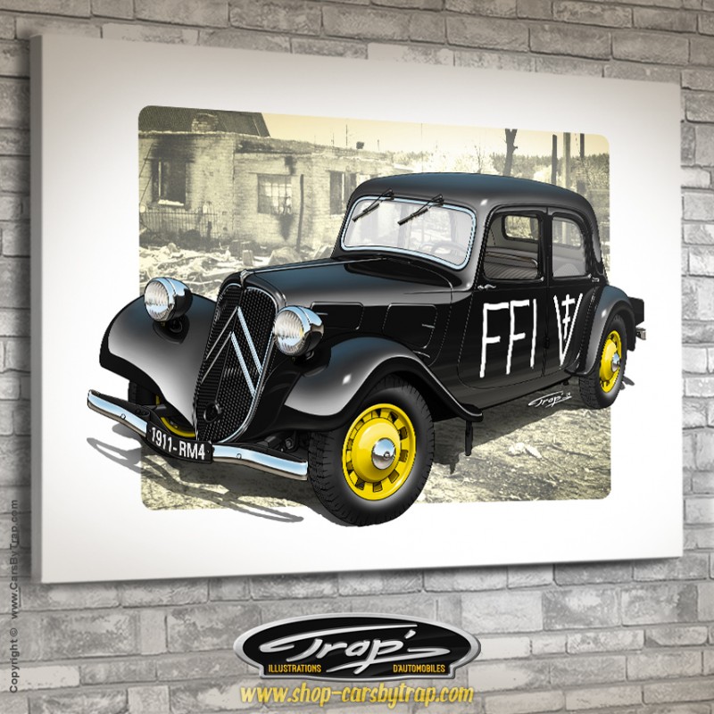 Toile Trap' Citroën Traction 11 BL FFI