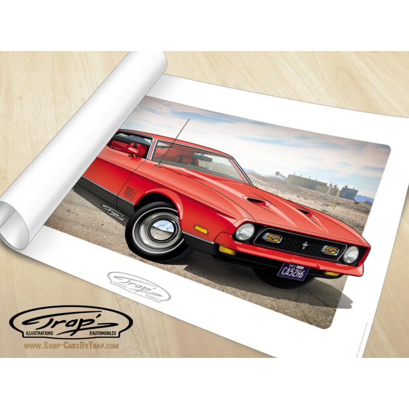 Affiche Trap' Ford Mustang James Bond