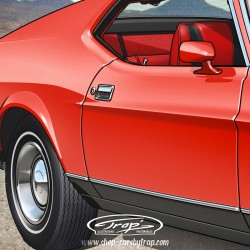 Affiche Trap' Ford Mustang James Bond