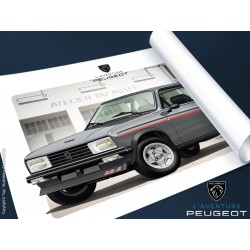 Affiche Trap' Peugeot 104 ZS2