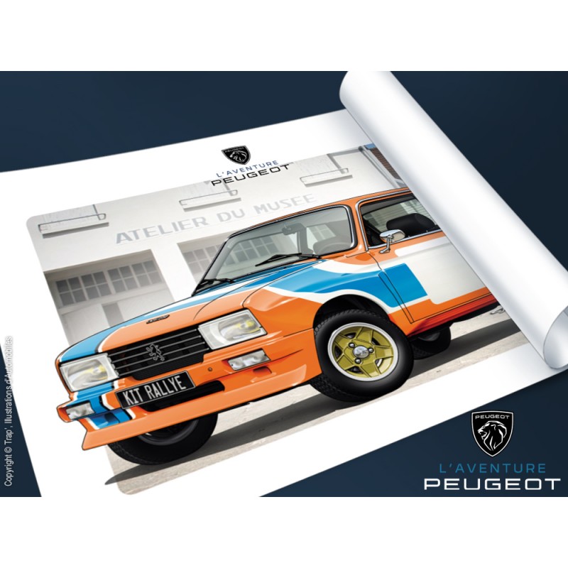 Affiche Trap' Peugeot 104 Kit Rallye